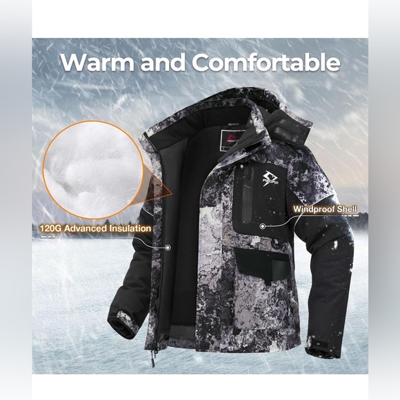 Piscifun Ice Fishing Jacket, Floating Waterproof Insulated, Coat Large Cold Weat - Picture 3 of 11